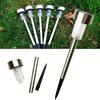 1/10pcs Solar LED Lights Outdoor Stainless Steel Stick Lights Solar Powered Landscape Lighting Roads Gardens Courtyards Lights