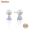 Tancise Drop Earrings With Zircon Fine Earring For Female Wedding Promise Party