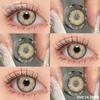 Eyeshare Цветные контактные линзы Venice для глаз 14,2/14,5 мм большие серо-голубые зрачки ежегодная косметика