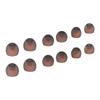 12pcs Replacement Eartips Noise Isolation Comfortable Silicone Earbud Tips for Most of Earbuds