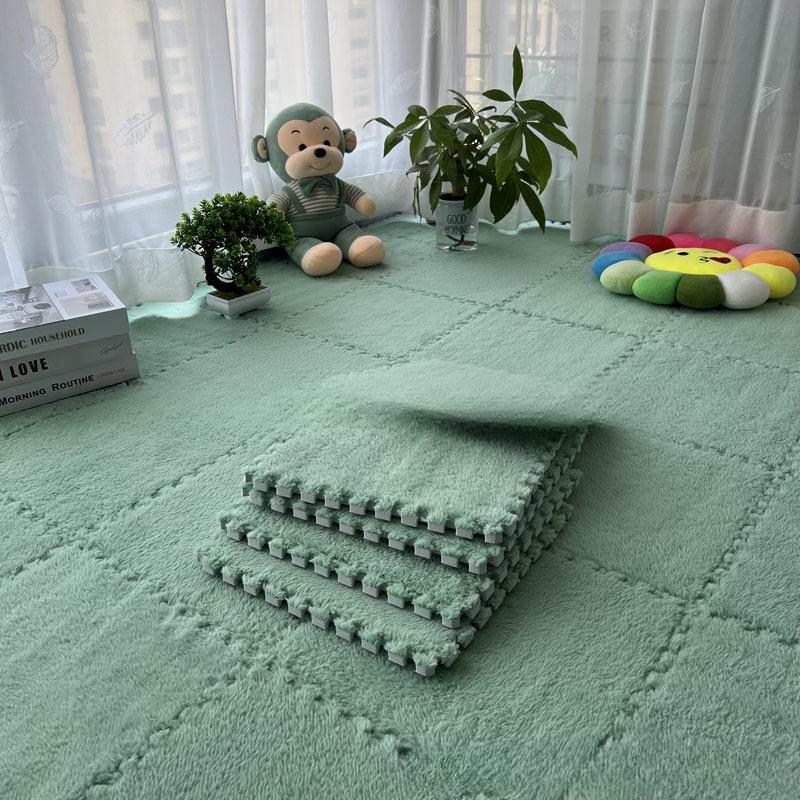 30*30 см ковер спальня полноценный двухъярусный номер плюшевый прикроватный плед бытовой гостиная пенный напольный коврик одеяло сшивание