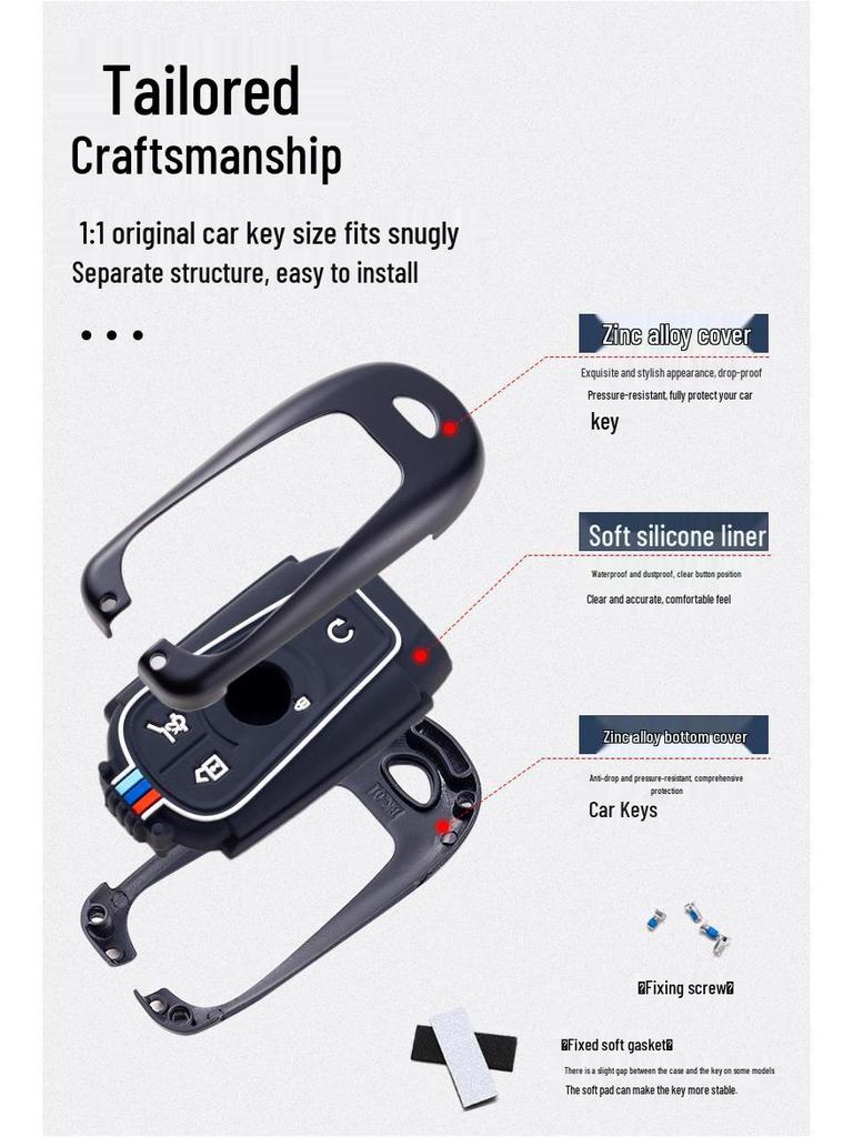 Key Case for Buick Verano & Excelle 2018 - Unisex Keychain Shell