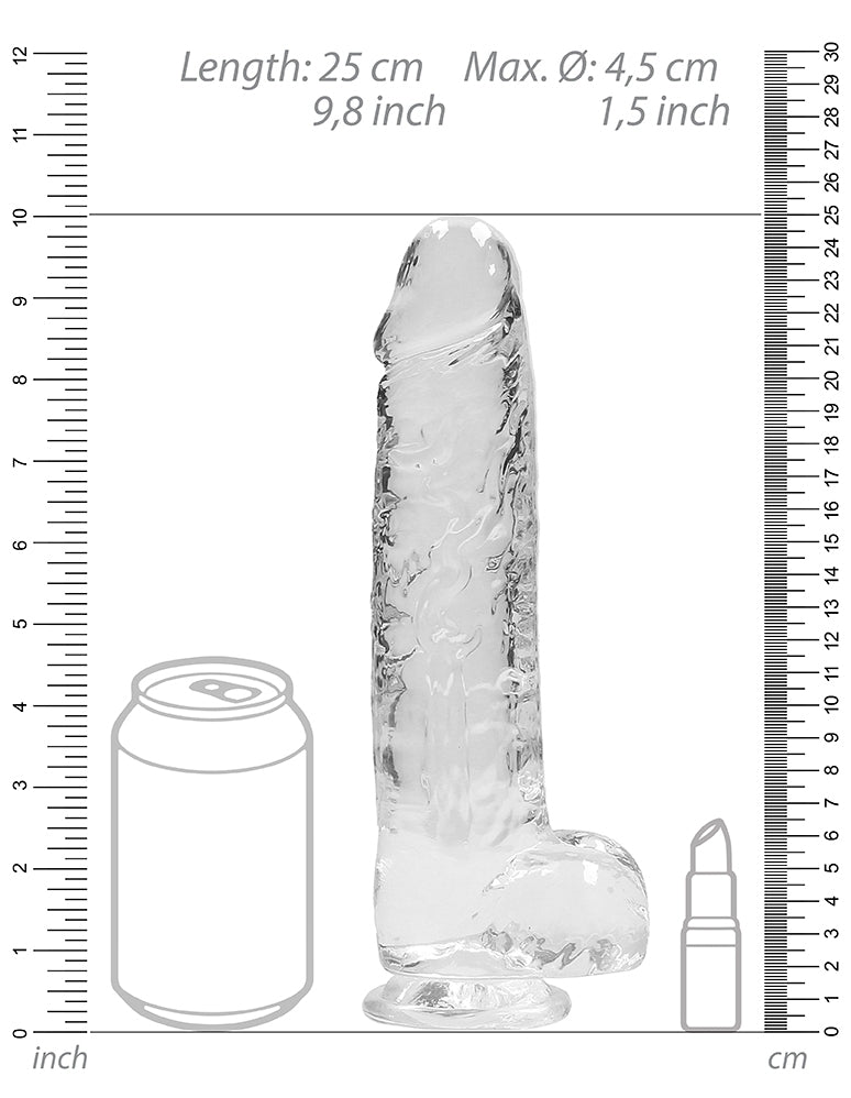 Gode Crystal Clear 19 x 4.5cm Transparent - Real Rock Crystal - GODE TRANSPARENT