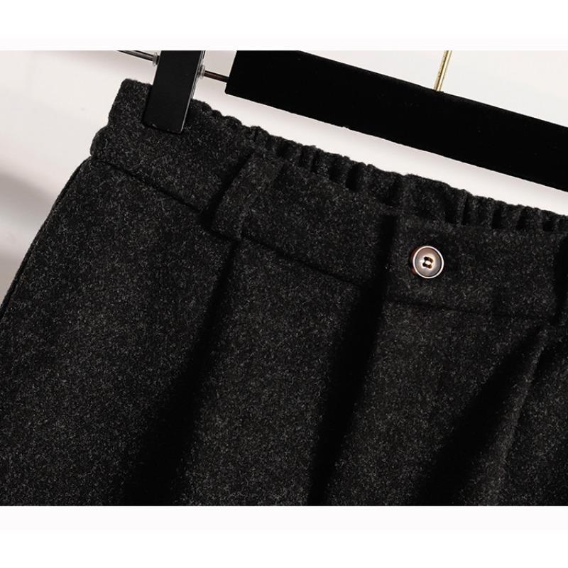 DIMANAF 2025 Осень Зима Женские Брюки Большого Размера Толстые Теплые Модные Женские Длинные Брюки Оверсайз Свободные Штаны