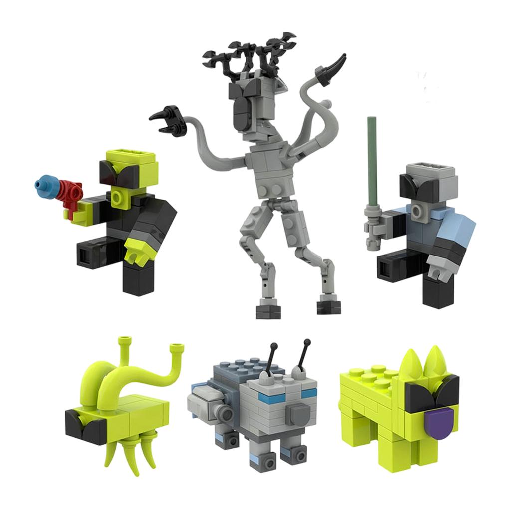 Anime Peripheral Trendy Building Block, Children's Puzzle Puzzle Puzzle Building Model Toys