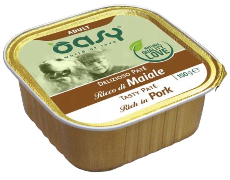 Oasy Dog | Delizioso Pate | Tacka Karma Dla Dorosłego Psa 150G - Wieprzowina 150G