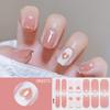 Флористические гелевые наклейки для ногтей, полоски полуотверждённого гель-лака, DIY нейл-арт