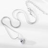 Minimalist Fashion Round Multicolor Zircon Necklace And Earring Set Elegant Women Jewelry