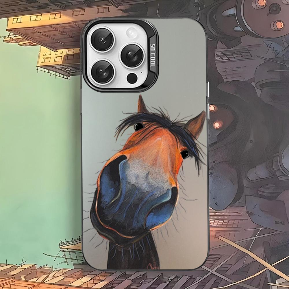 Фридрих Великий красивый конь Чехол для телефона для iPhone 16 15 14 13 12 11 Pro Max X XR XSMAX 8 7 Plus Матовый противоударный задний чехол