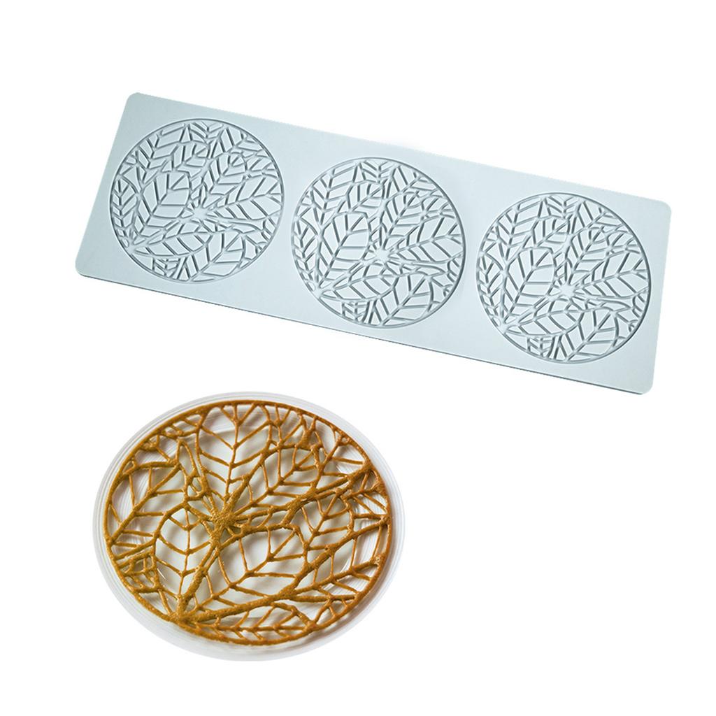Узор из листьев и веток Кружевной коврик для торта Силиконовые формы для выпечки помадкой Коврик для отпечатков помадкой Товары для украшения торта