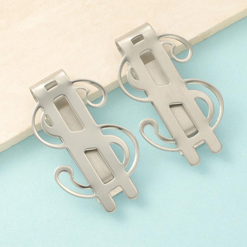 1 шт. Тонкий зажим для денег из нержавеющей стали, зажим для купюр, кредитный зажим, новый дизайн доллара, модный держатель для монет и банкнот