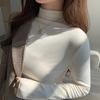 Ladies' Autumn And Winter Warm Inner Half High Neck Base Shirt