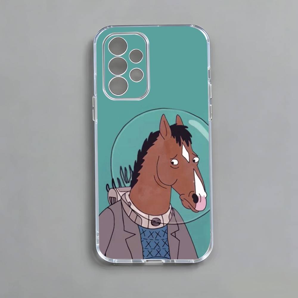 B-Bo-Jack-Конь-человек Чехол для телефона Samsung S25,S24,S21,S22,S23,S30,Ultra,S20,Plus,Fe,Note,10,9,5G Прозрачная крышка