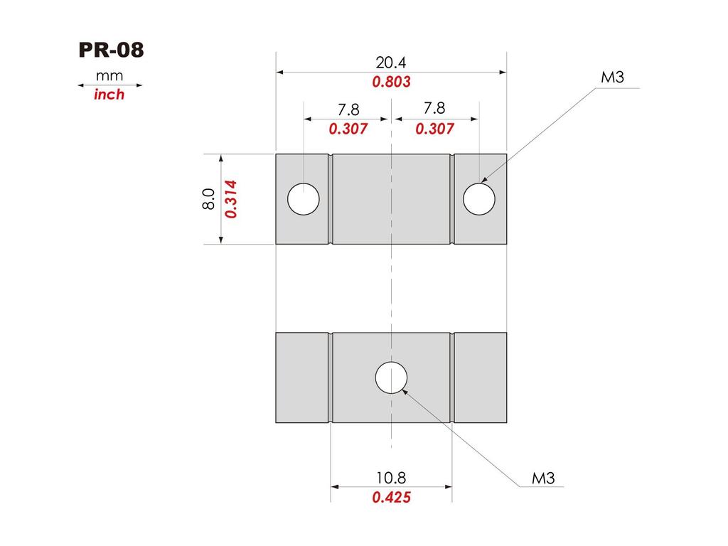 Титановые детали KTS для моста Tele style PR-08 3 шт.