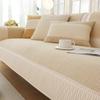 Luxury White Edge Sofa Cover for Living Room Non-Slip Solid Thick Sofa Cushion Simple Style Plush Sofa Towel Home Couch Decor