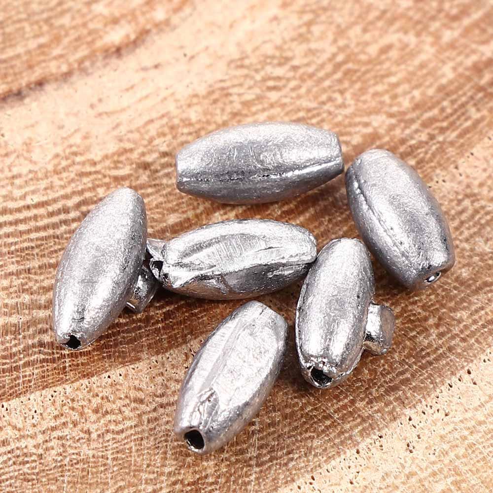 Sinking Oval Shaped Weight Split Shot Sinking Bait Lead Sinker Sinkers Angling Gear Fishing Beads