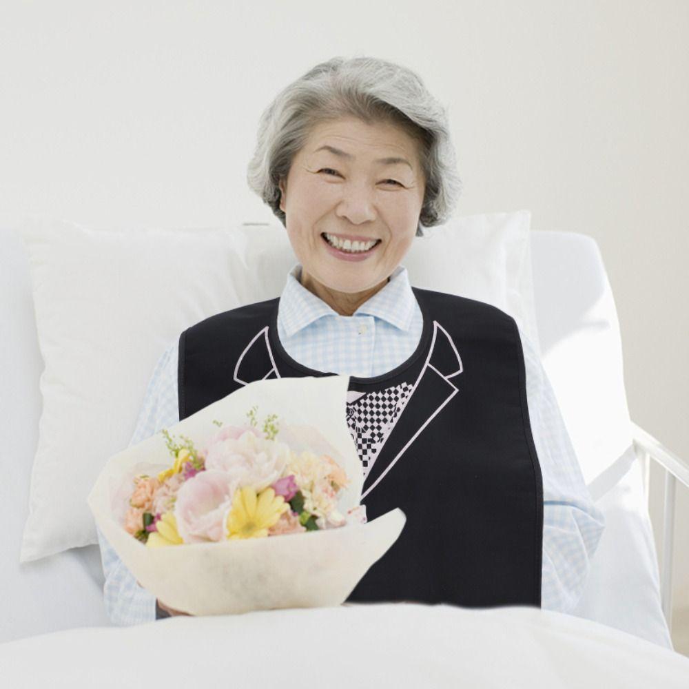 Reusable Eating Apron Leakproof Bib Protectors Portable Adult Bibs Elderly Eatingtime Tool