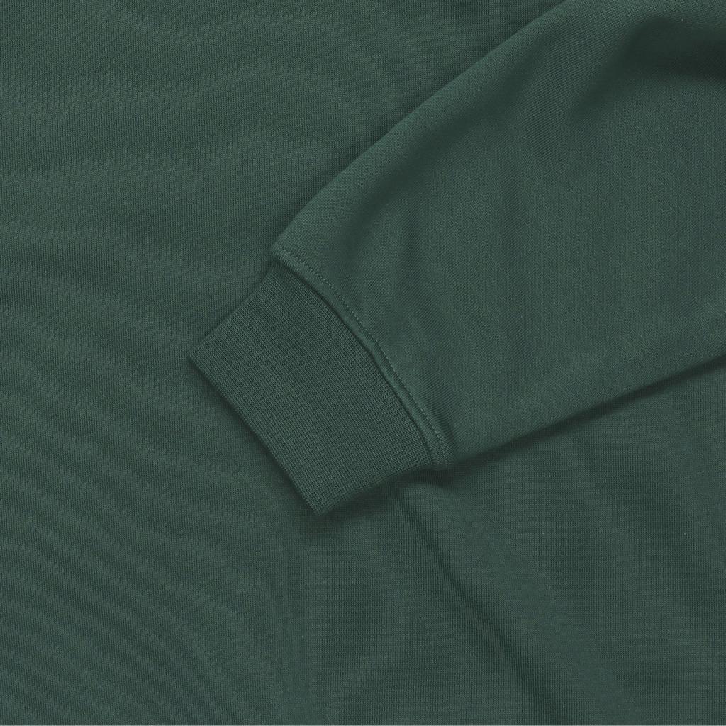 Adidas Повседневный спортивный свитер с логотипом и буквами, повседневный свитер с круглым вырезом, спущенные плечи, длинный рукав, толстовка унисекс, цвет лесной зеленый JM9109