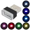 1Pc Car Mini USB LED Atmosphere Lights Car Interior Neon Decorative Lamp Emergency Lighting Universal PC Portable Plug and Play