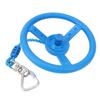 Kids Gym Rotating Wheel Portable Swing Monkey Wheel Set with Rope for Outdoor Indoor Park Blue