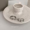 Trendy Minimalist Korean Vintage Stacking Rings for Women - Influencer-Approved Light Luxury Style.