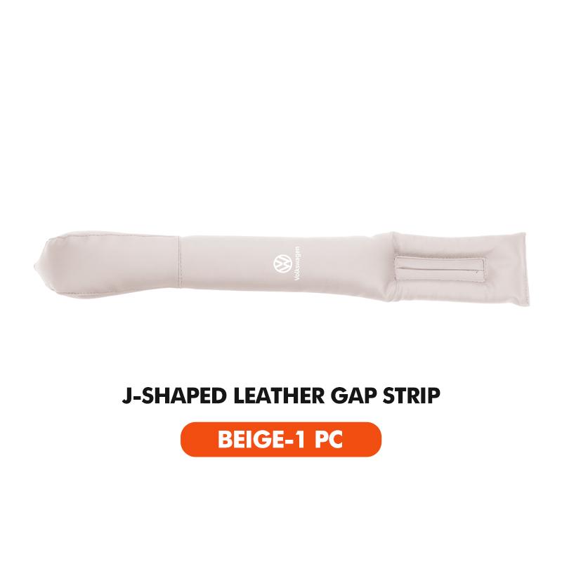 J-shaped Leather Car Seat Gap Filler Anti-drop Seat Seam Strip For Volkswagen VW Polo Jetta Sagitar Magotan Passat B5 B6 B7 CC ze8