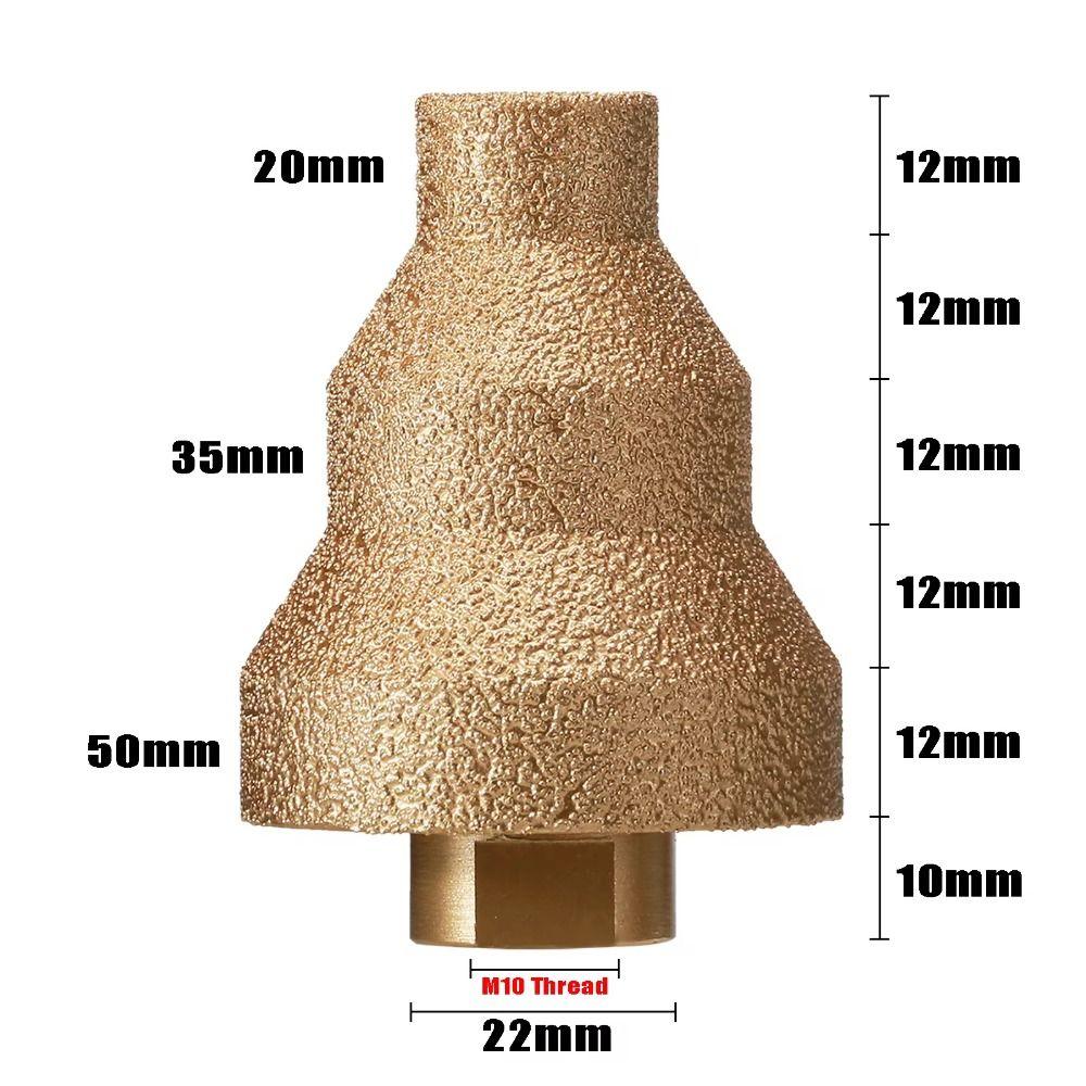 Grinding Head Diamond Step Chamfer Drill Bit 20-35-50mm Chamfering Grinding Drill Bit Hole Punch