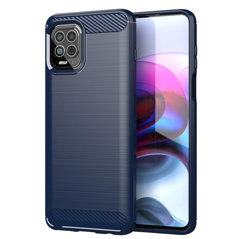 Чехол для Motorola Moto G100 Для Motorola Moto G100 Чехол Противоударный Силиконовый Защитный Бампер для Телефона из Углеродного Волокна Для Moto G100