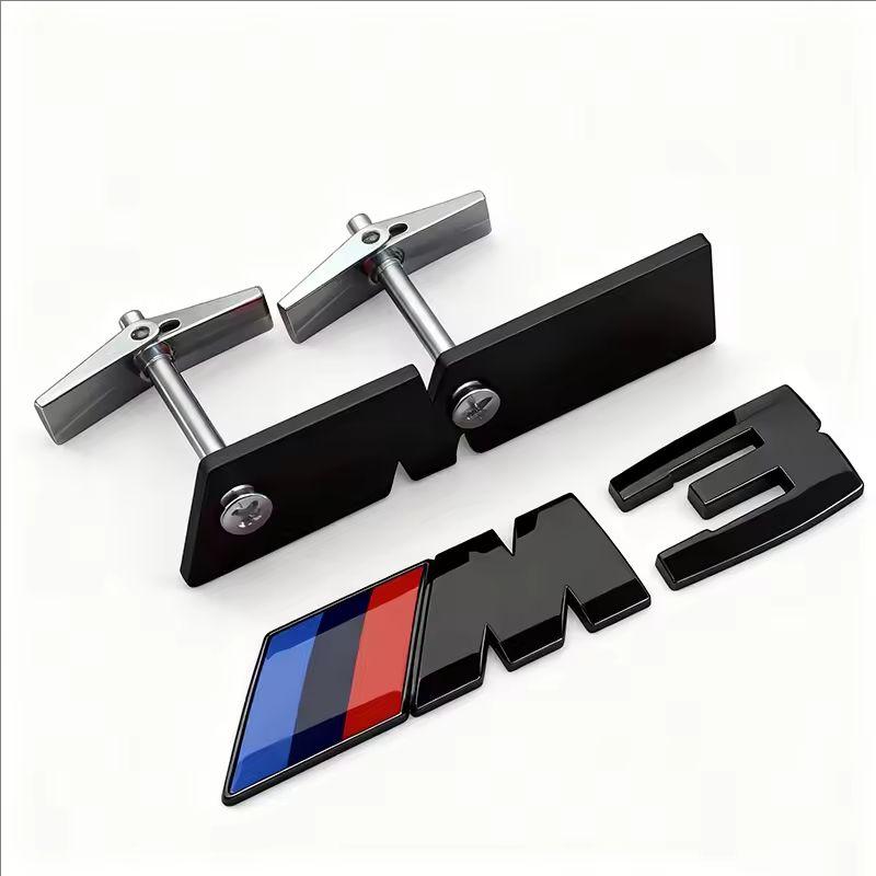 CTCE1 3D ABS/Metal Car Styling Front Grille Badge Emblem Accessory For BMW M E46 E90 E60 F30 F10 E39 E36 F20 G30 G20 E87 E92 E91 E30