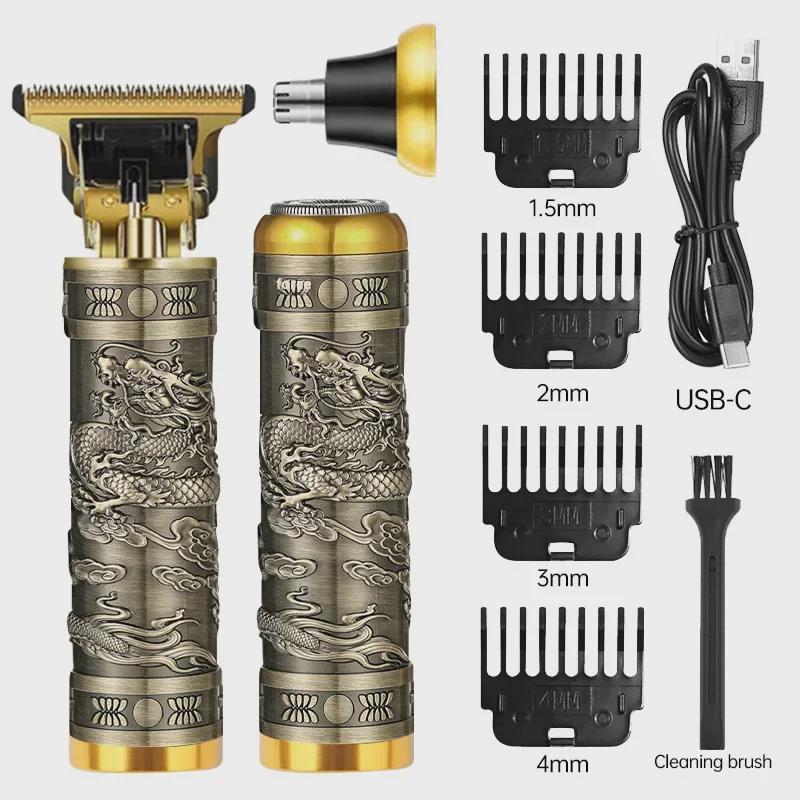 Портативная перезаряжаемая мини-электробритва - дизайн Dragon & Phoenix
