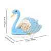 Swan Jewelry Box Animal Statue for Earrings Women Trinket Organizer Dressing