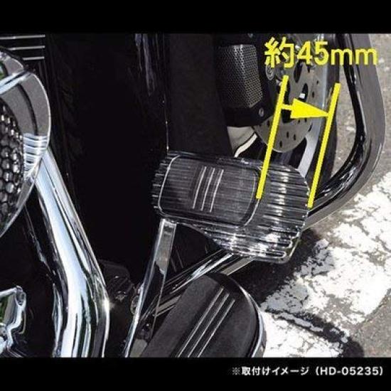 Детали для мотоцикла Kijima, чехол для педали тормоза, широкий хром, большой, двойной HD-05235