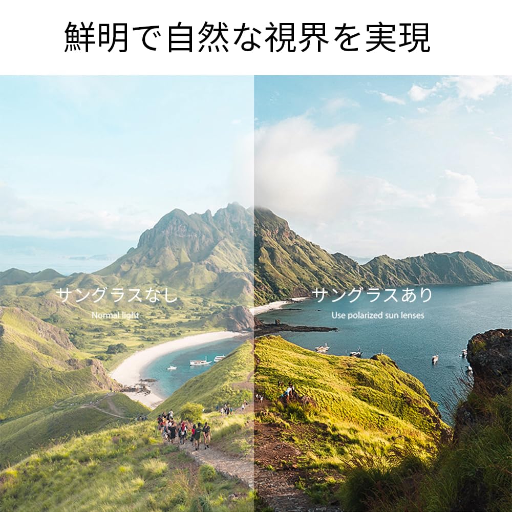 Feisedy Polarized Sunglasses with UV400 TAC Polarized B1162 Men's Protection, Lenses, TR90, Fashionable, Unisex,