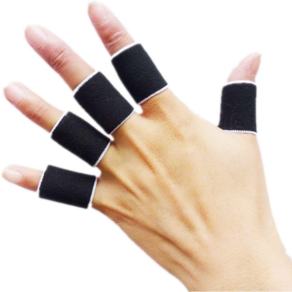 5 Pack Sports Finger Guards Basketball Volleyball Finger Protection Elastic Support Finger Guard Outdoor Sports Protective Gear