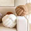 Knot Pillow Ball Soft Home Decorative Pillows Handmade Knotted Ball Throw Pillow Cushion Home Decor for Bed Couch JAF012