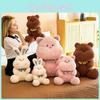 Adorable Plush Rabbit Stuffed Animal Doll With Soft Pp Cotton Filling Perfect For Girls Birthday Gifts