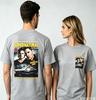 new Unisexs and Womens white roundneck cotton Tshirts with vintage character print retro movie style streetwear Tshirt