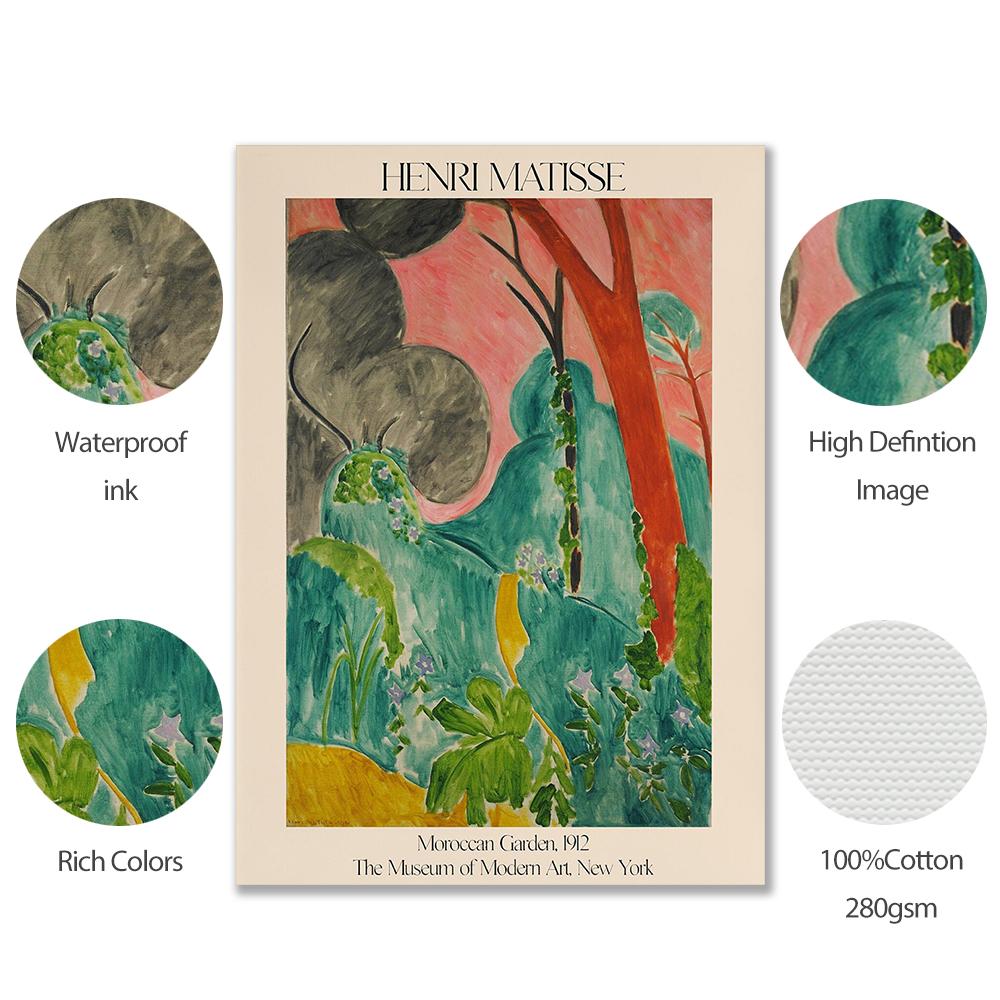 Матисс Плакат Печать Настенная Художественная Выставка Галерея Живопись Домашний Декор Ретро Абстракция Элегантная Картина Маслом Комната Девушка Смешной Холст