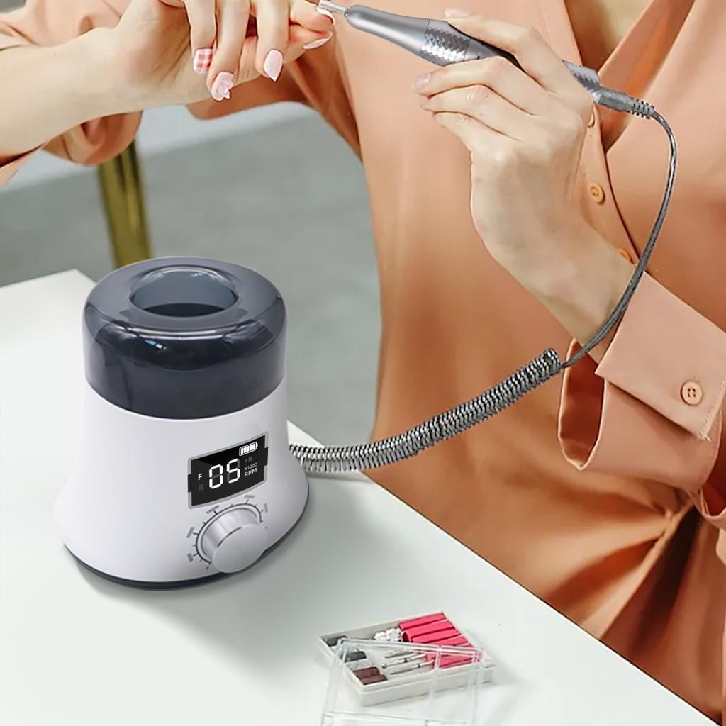 Портативная аккумуляторная ручка для полировки ногтей Профессиональная машинка для шлифовки ногтей для салона красоты Высокомощная машинка для полировки ногтей