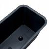 Anthracite rattan balcony box 40 cm