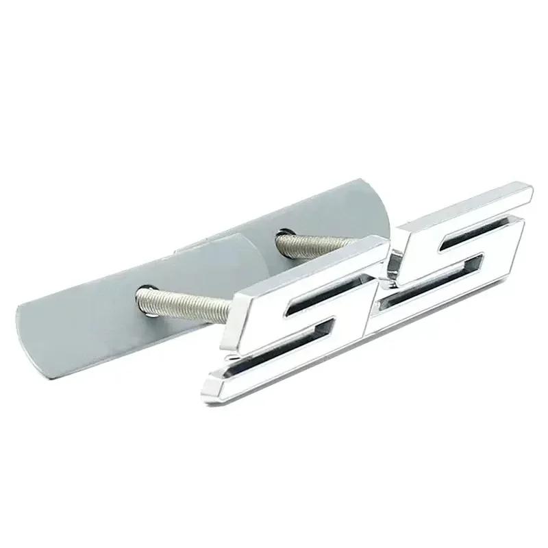 AABHC1 Car Front Grille Emblem Auto Trunk Sticker for Chevrolet SS Logo Camaro Cavalier Onix Cruze Aveo Silverado Exterior Accessories