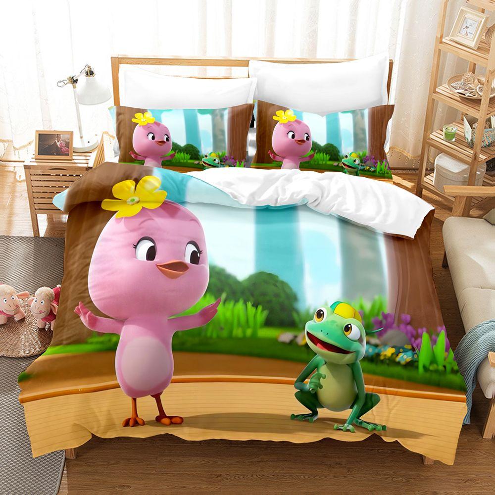 Пододеяльник «Маленькие фазаны» 3D Изысканный Мультяшный Цифровой Принт Комплект Постельного Белья Одеяло Постель Молодежь Домашний Декор Дети Мальчики Подарок