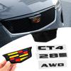 Для CT4 ABS 3D Эмблемы на передний капот автомобиля Знак Логотип на задний багажник Значок на крыло Кольца на ступицы Наклейки Автоаксессуары