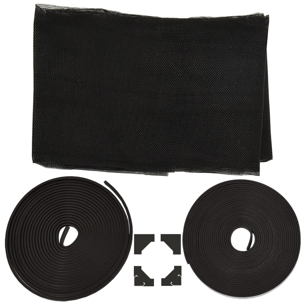 Magnetic Insect Screen for Windows Anthracite 120 x 140 cm