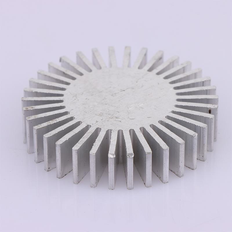 Радиатор Cob, диаметр 50 мм, 3 ~ 7 Вт, высокая мощность, светодиодный радиатор, твердый радиатор подсолнечника, круглый алюминиевый сплав