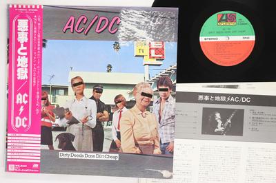Виниловая пластинка ACDC  Dirty Deeds Done Dirt Cheap P10994A ATLANTIC 1981 Япония Obi Рок Б/у