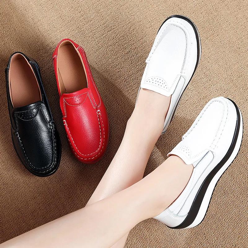 Fashion Women Flats Platform Shoes Print Hollow Sandals Spring Summer Casual Walking Shoes Designer New Wedge Breathable Sneakers