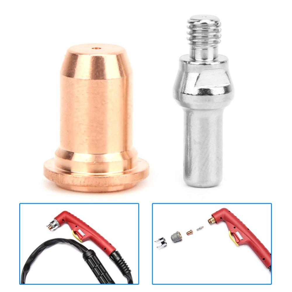 20pcs 0.9mm 1.0mm 1.1mm Plasma Nozzle Kit 30A-40A 40A-60A Cutting Torch Electrode For PT60 Torch