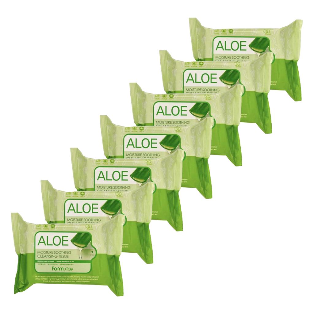 FARM STAY Aloe Moisture Soothing Cleansing Tissue (3 Options)