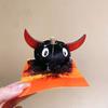 Halloween Hair Clips for Kids, Pumpkin Skull Bat Alligator Hair Clips with Bow Accents, Cloth Fabric Hair Accessories for Girls Party Dress Up
